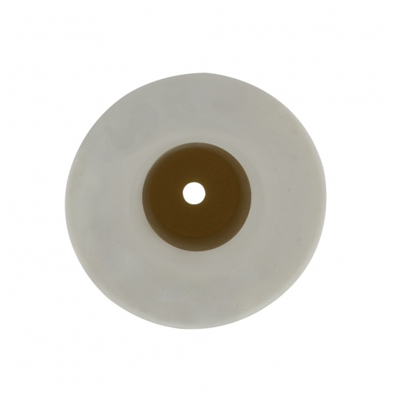White Motorcycle Rubber Grip Set - 7/8" or 1" (22/25mm) (Bulk) (Pair)