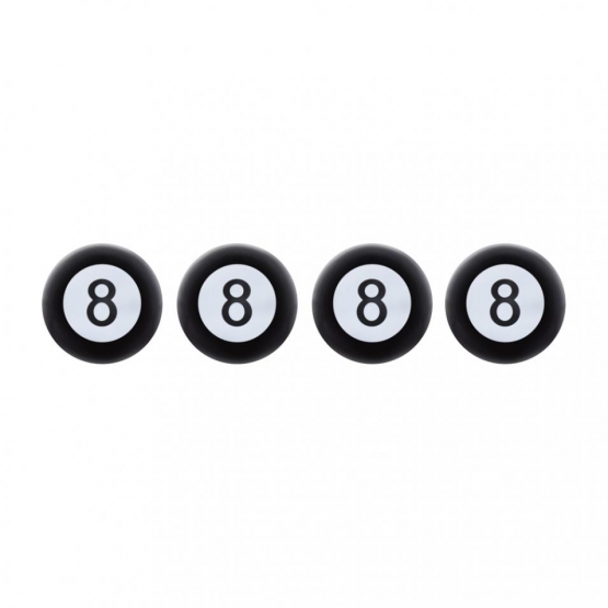 "8" Ball Tire Valve Caps (4 Pack)