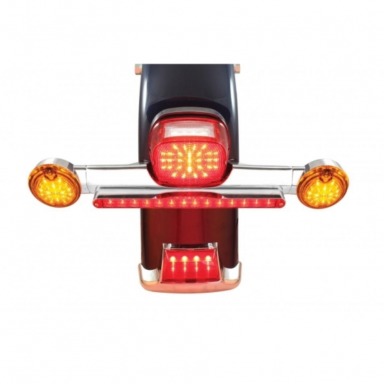 Motorcycle Rear Turn Signal Bar With Light Cutout
