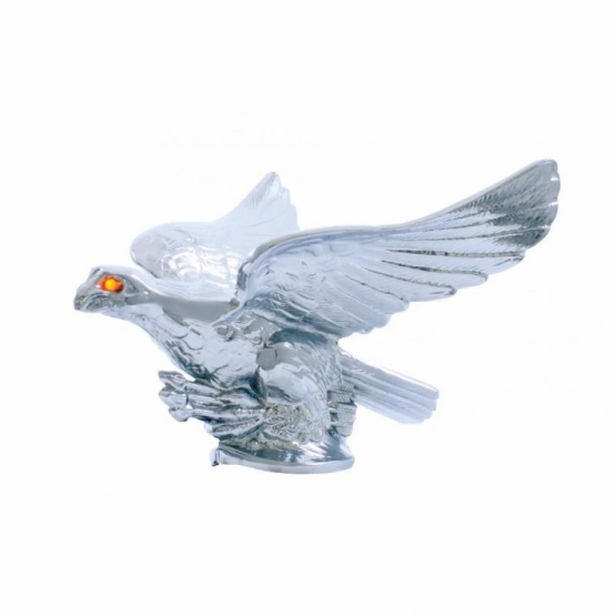 Eagle With Illuminated Eyes Hood Ornament
