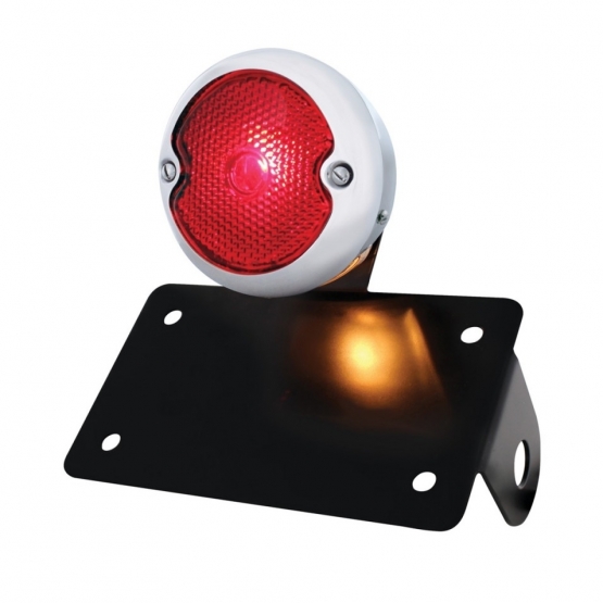 SS 1933 Ford Style Tail Light Assembly With Horizontal Mounting Bracket