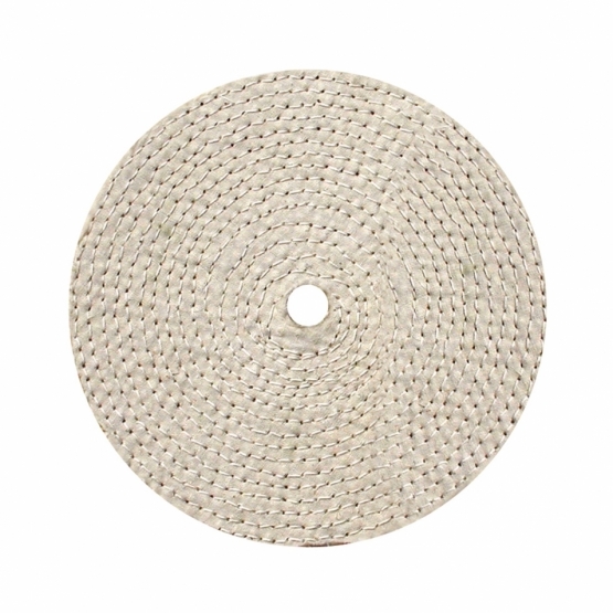 6" Muslin & Sisal Buff - 5/8" Arbor