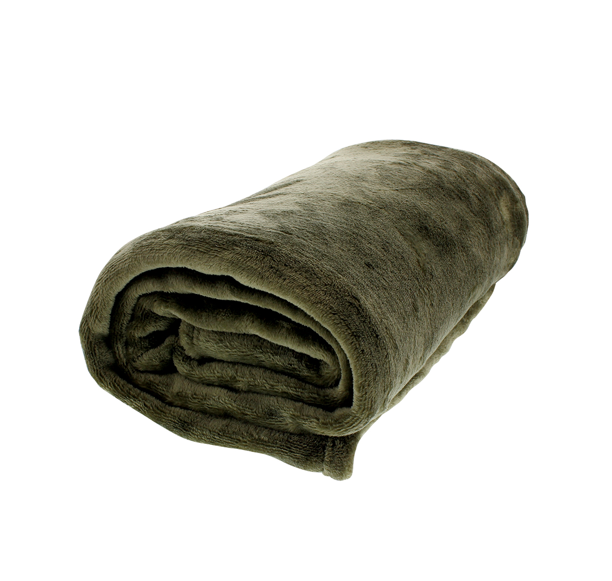 50" X 60" Flannel Fleece Comfort Blanket - Olive Green