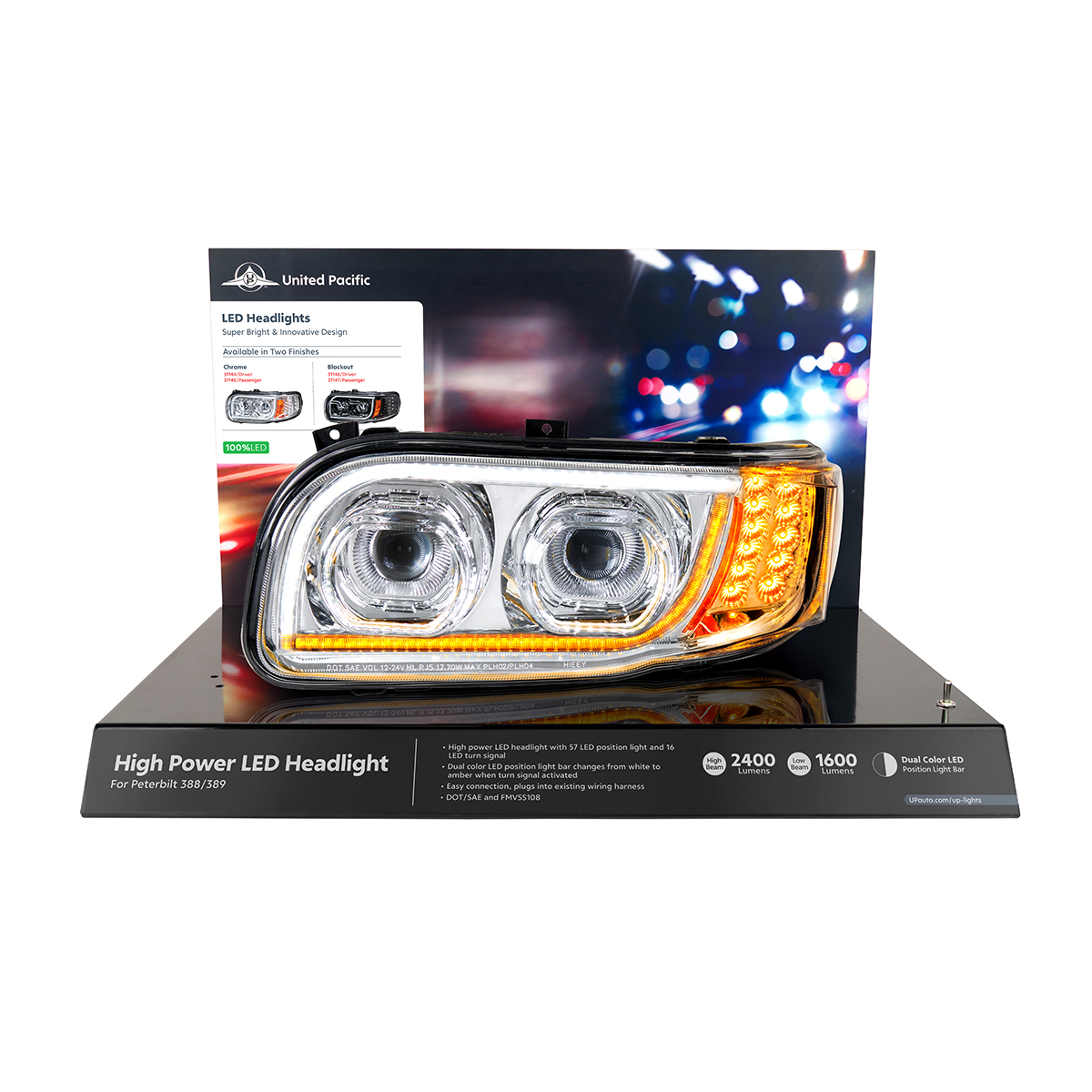 United Pacific Peterbilt 388/389 Modular Headlight Display - 31144