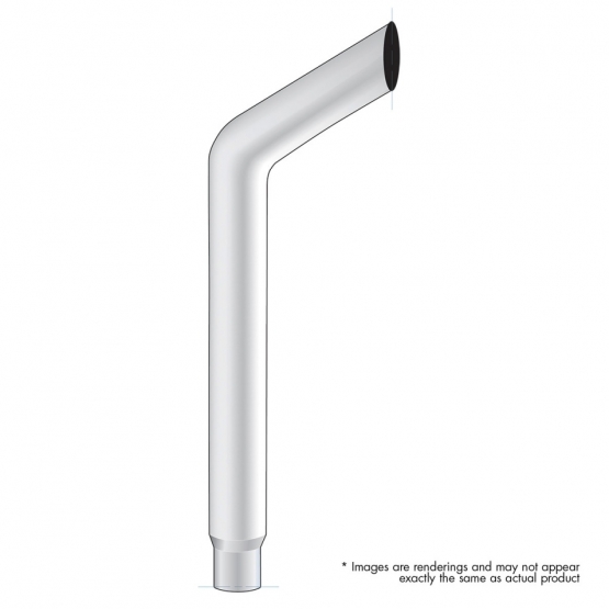 7" Bull Reduce To 5" OD Bottom Exhaust - 60" L