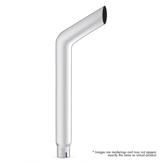 7" Bull Reduce To 5" ID Bottom Exhaust - 108" L