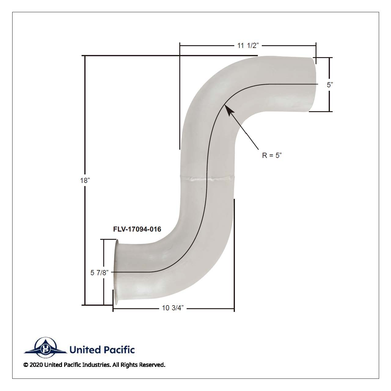 Aluminized Exhaust Elbow For Freightliner 04-17094-016