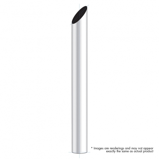 7" Mitred Plain Bottom Exhaust - 48" L