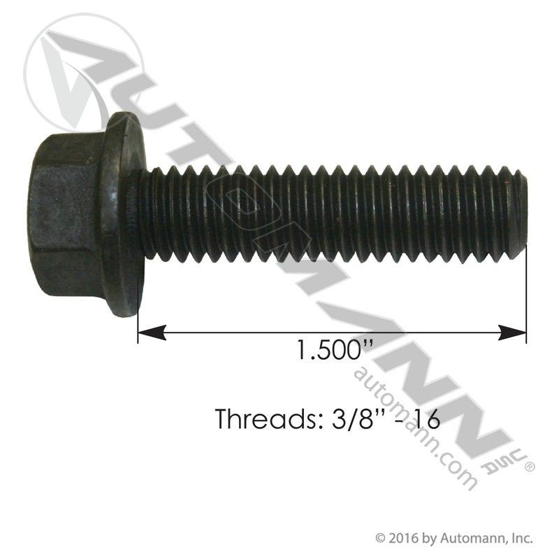 Flange Bolt 3/8in-16 X 1-1/2in GR8