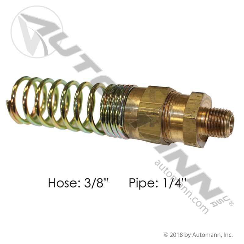 Hose Coupling w/Spring 3/8IN x 1/4NPT