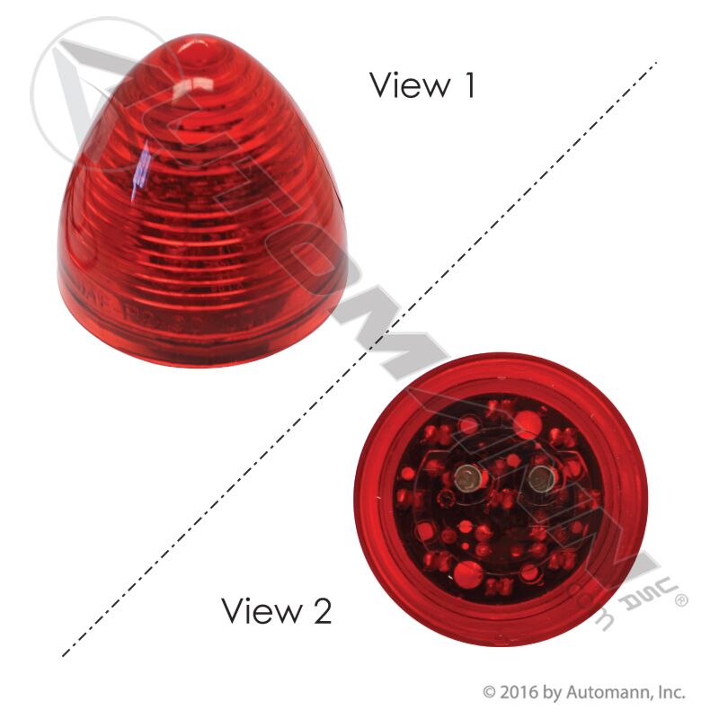 Marker Light LED 2in Beehive Red