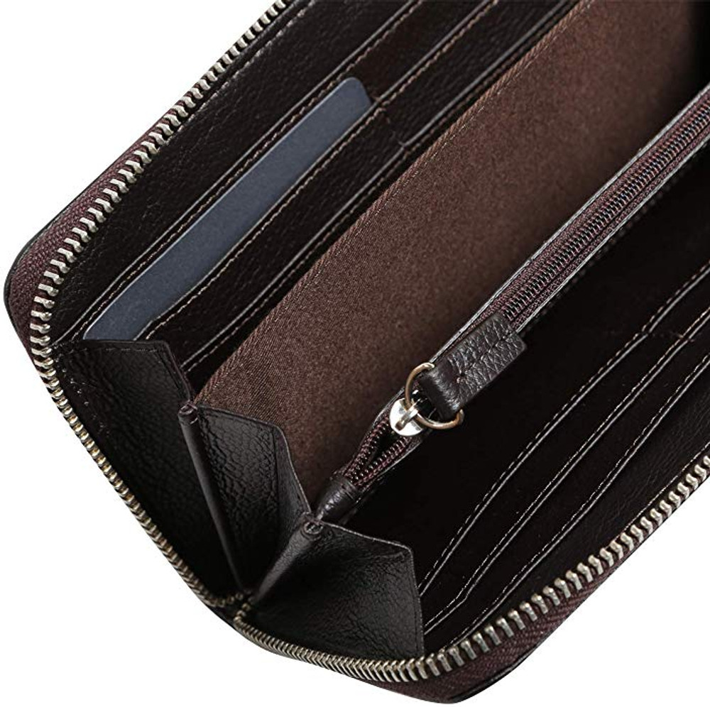 Women's Leather Continental Zip Wallets CK Signature