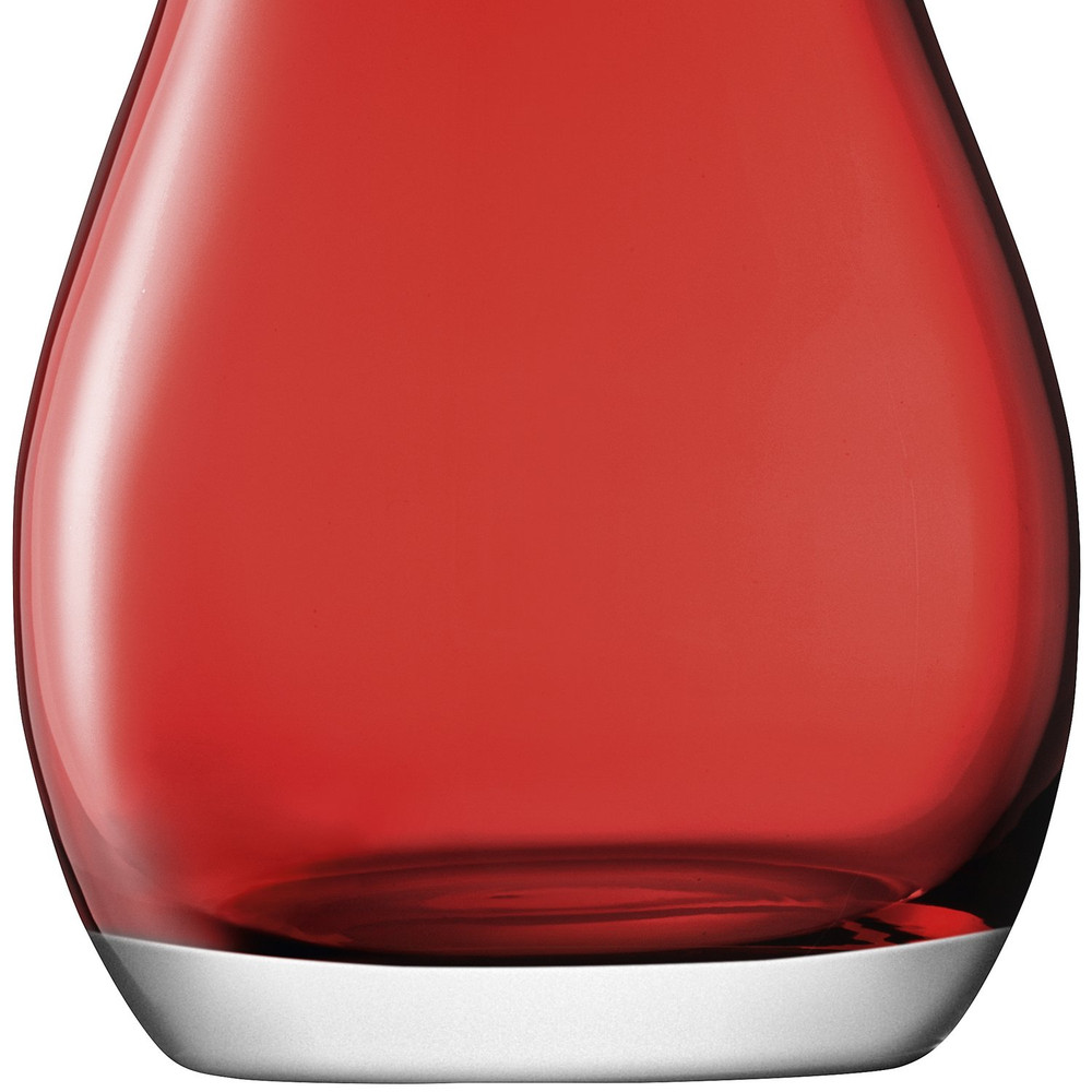 Flower Posy Red Glass Vase Handmade Lsa Poland