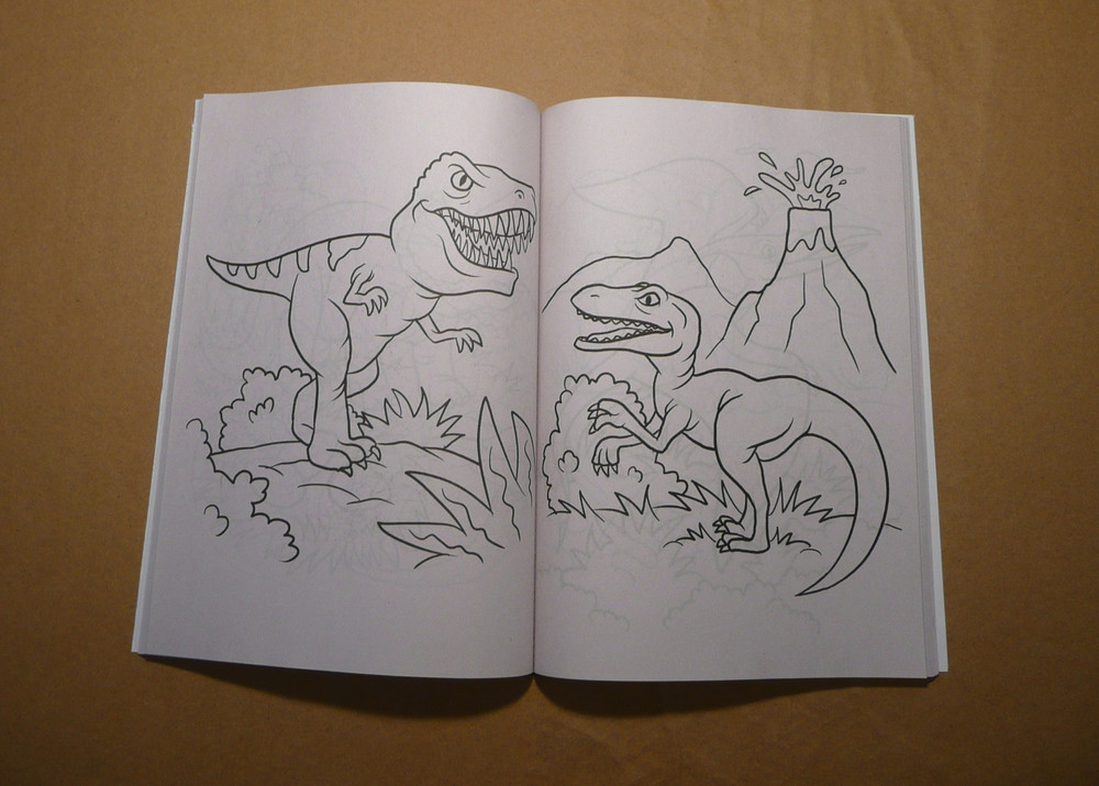 Dinosaur And Volcano Coloring Book: best Coloring Book for Boys, Girls,  Toddlers, Preschoolers, Kids (Dinosaur and volcano Books) (Paperback)