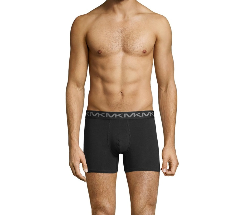 $27 Michael Kors Underwear Men's Black MK Microfiber Logo Boxer Brief Size S