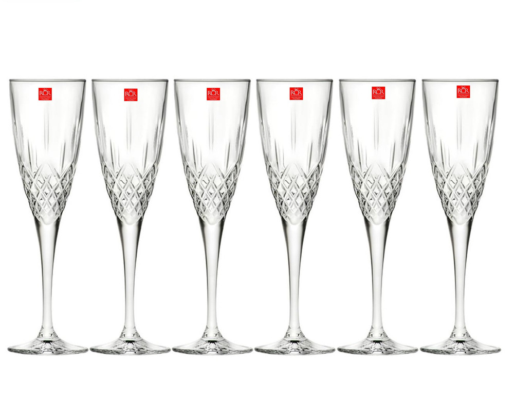 Champagne Flutes Ice Flower Set – Glasstone