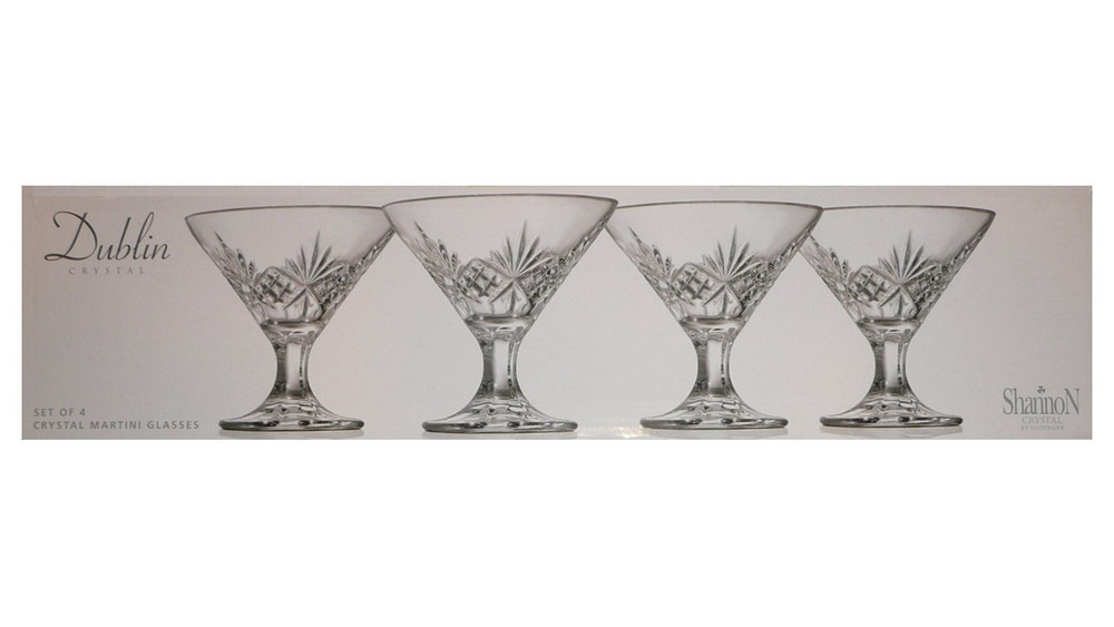 Godinger, Dining, Hp Shannon Crystal Designs Of Ireland By Godinger  Martini Glasses