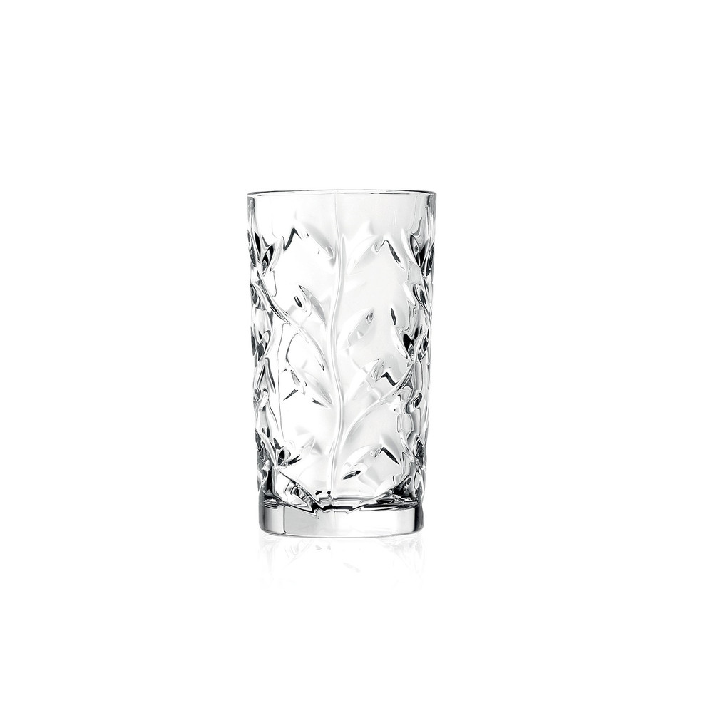 Viski Admiral Crystal Highball Glasses - Fancy Tall Drinking Glass