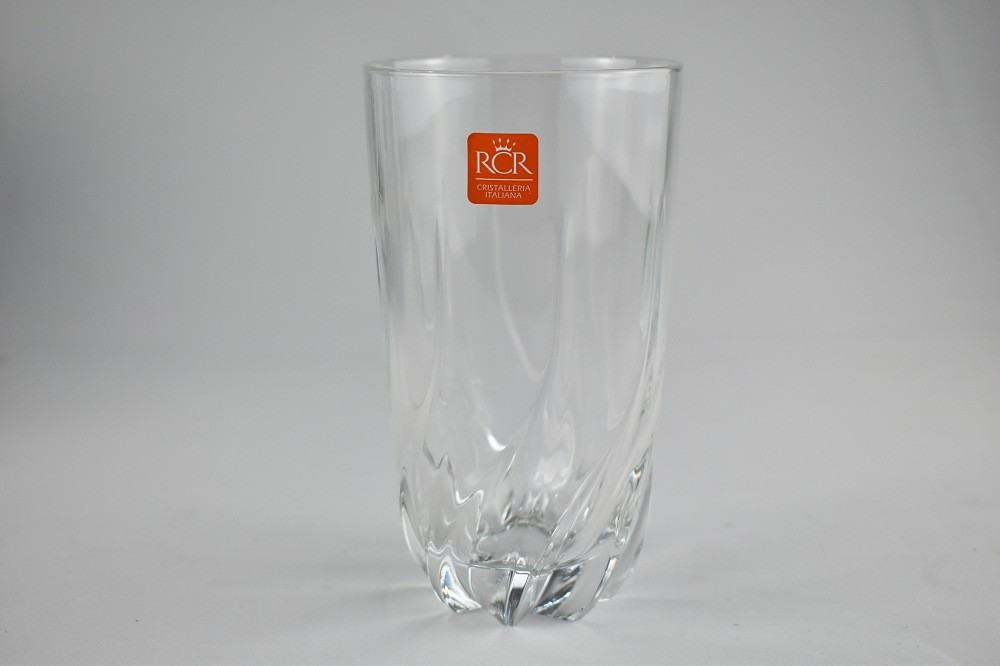 Crystal-Glass Highball Glass, Tumbler , Drinking Glass RCR Cristalleria  Italiana