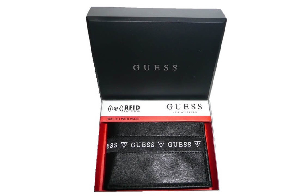 Guess Wallet for men in a gift box NWT Black - $47 (27% Off Retail