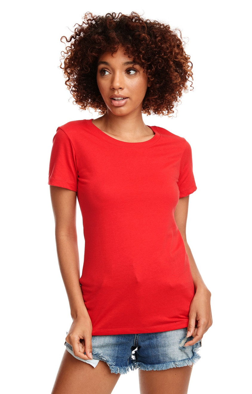 Women's Fitted Cotton T-Shirts 3-Pack Plain Basic Tees