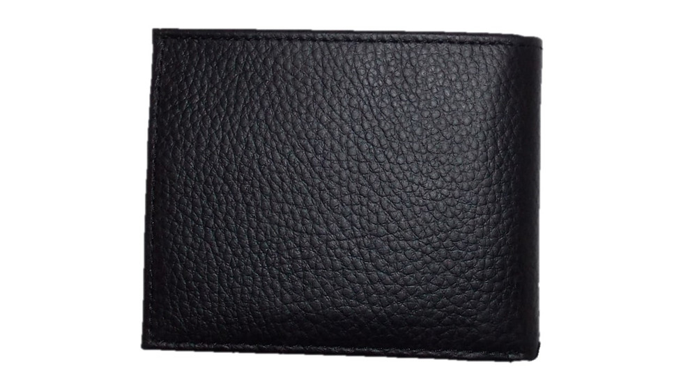 Men's Black Leather Monogram Soft Bifold Wallet Calvin Klein K50K510137-0GJ