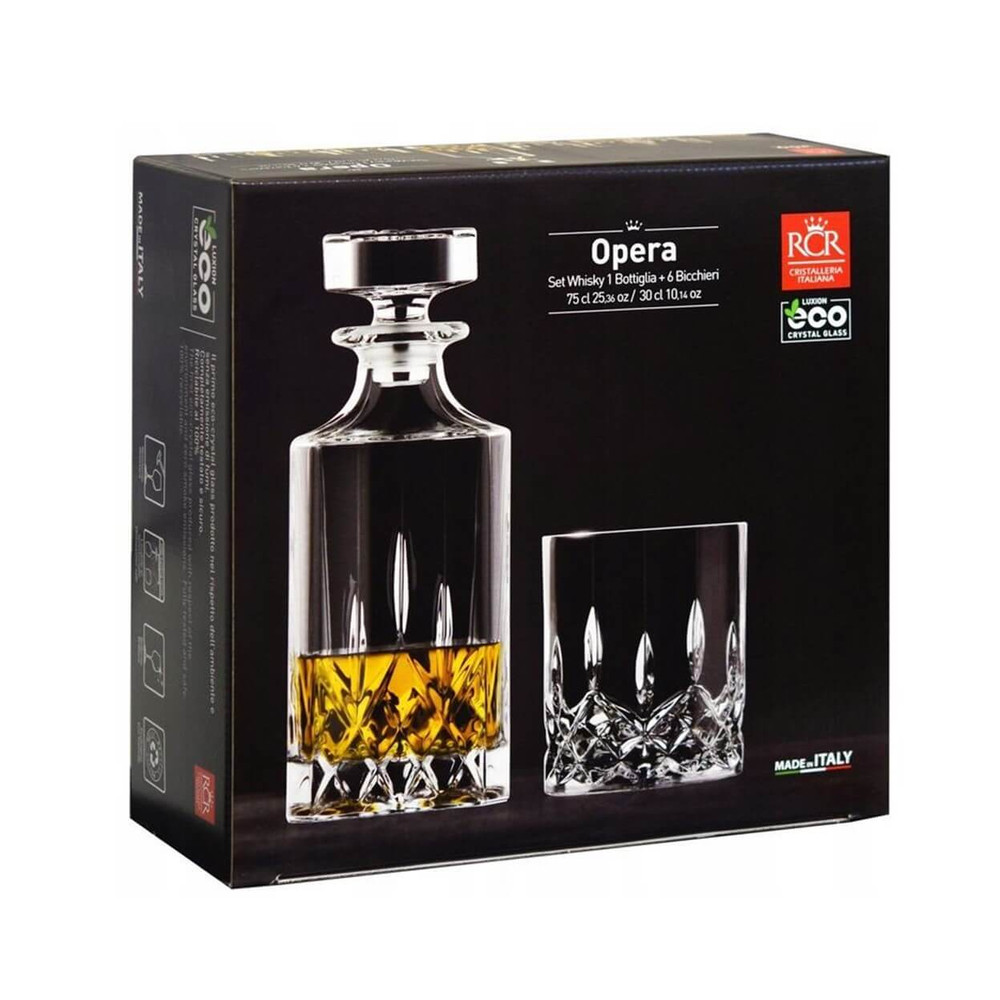 RCR  Opera Whisky Set 7 Pcs (Dec + 6 Dof)