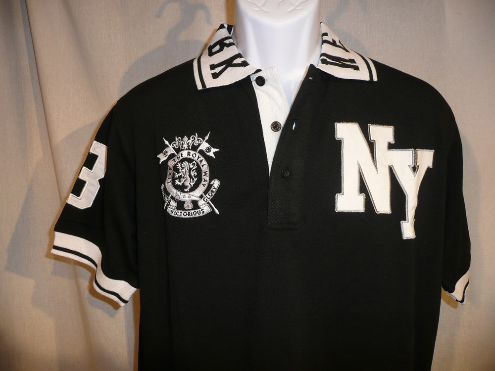 Men's Polo Shirt Embroidered NY Top