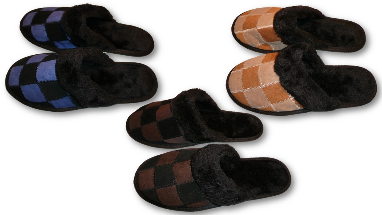 leather house slippers