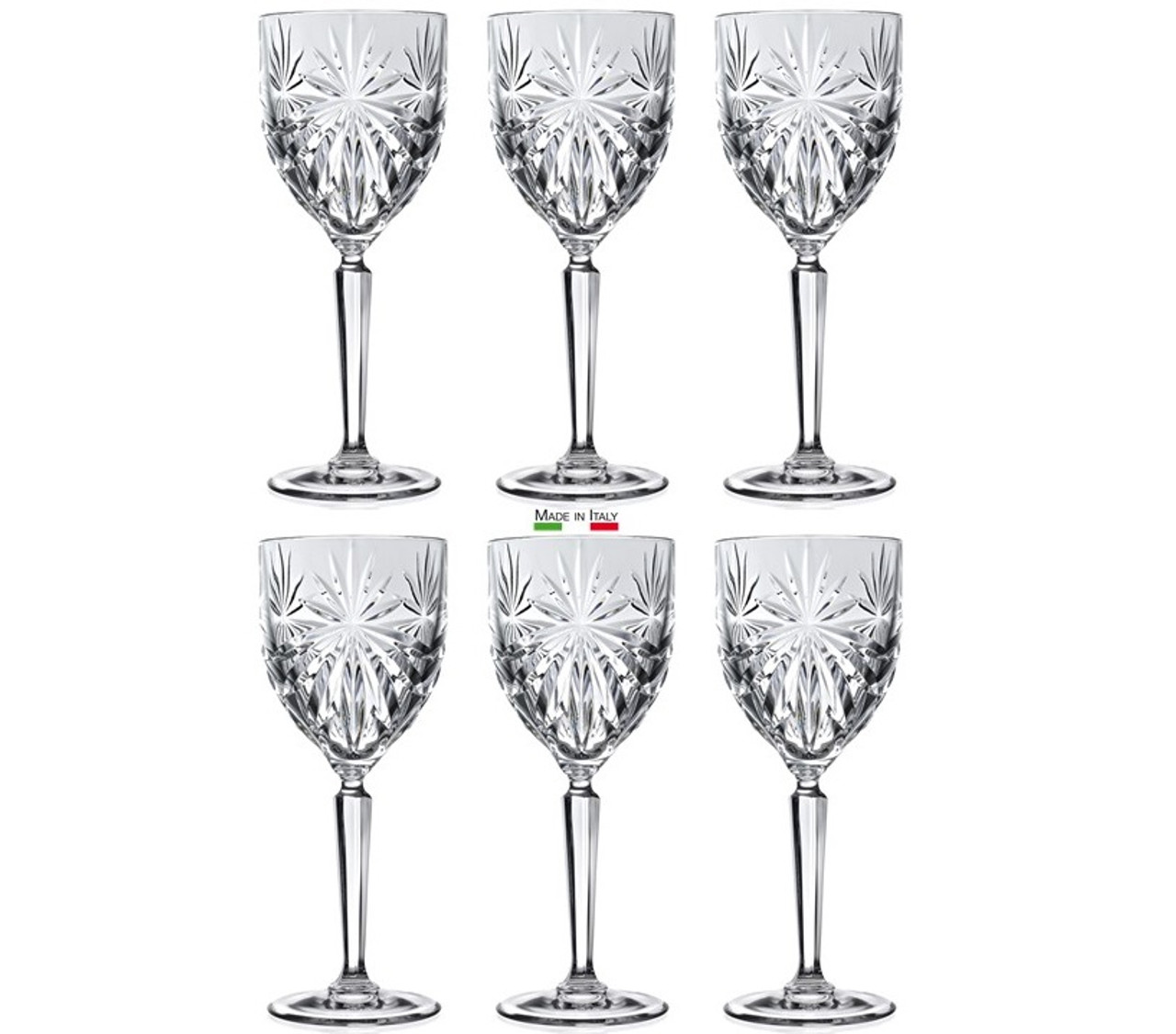 Crystal wine glasses, 180ml, 6 pieces - Cristalopolis – Bleikristall-Shop