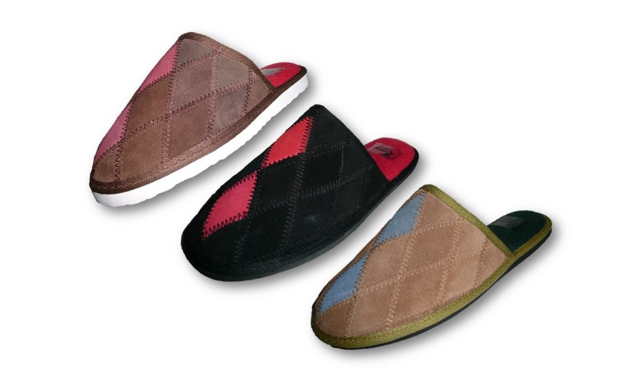 Leather bedroom shoes Clearance
