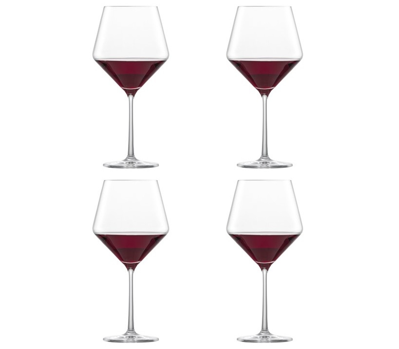 Schott Zwiesel Tritan Crystal Glass Pure Stemware Collection Burgundy Red Wine Glass, 23.4-Ounce, Set of 4