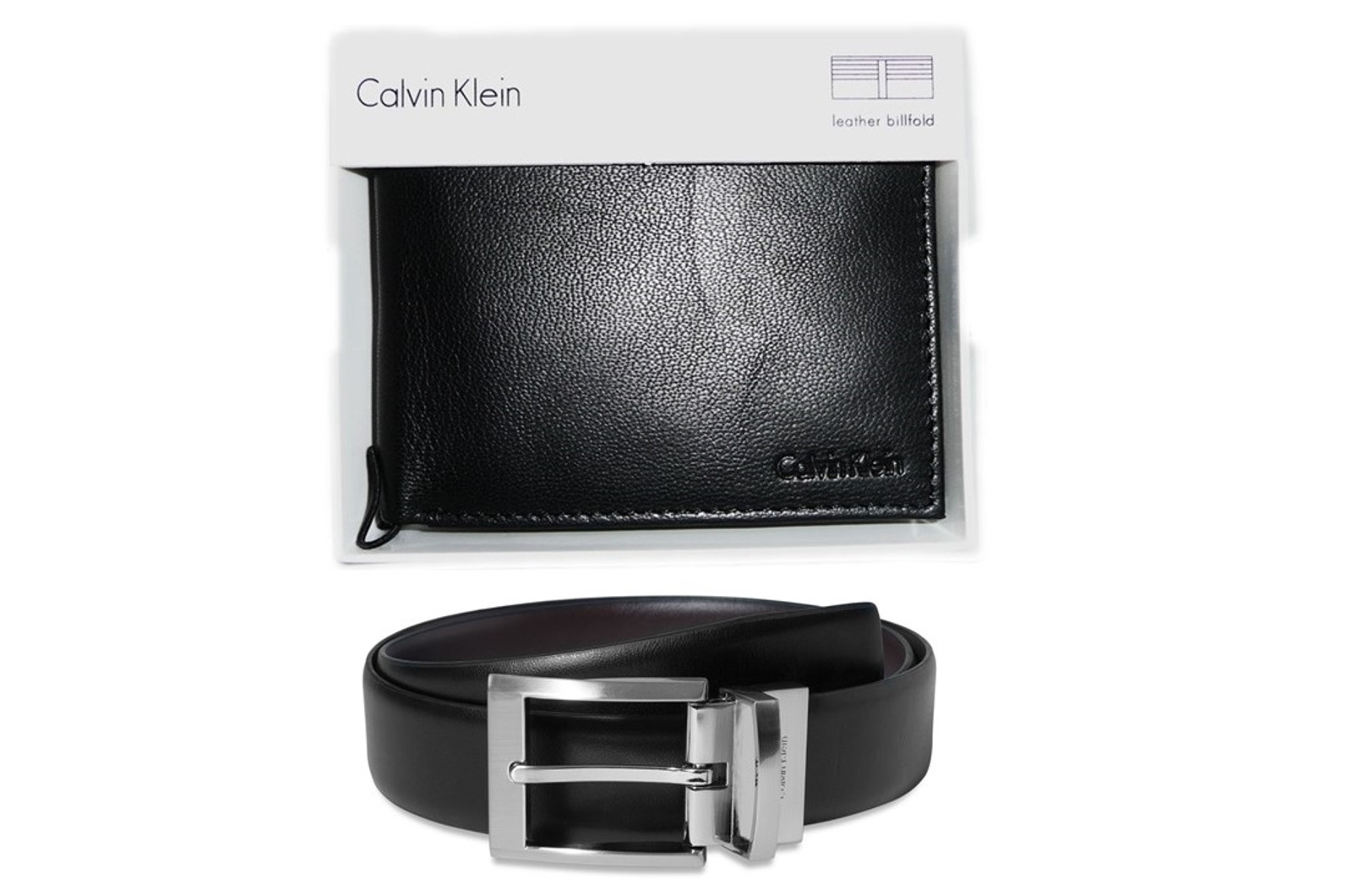 calvin klein wallet and belt set