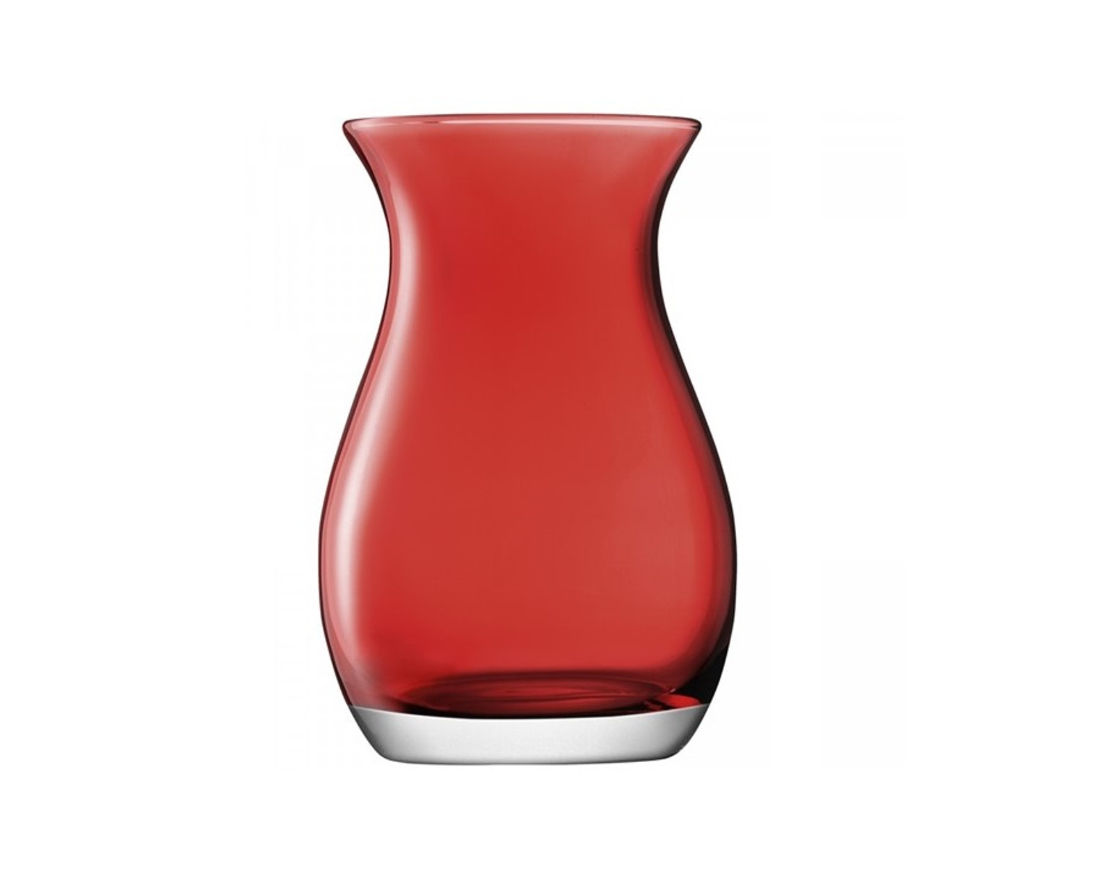 Flower Posy Red Glass Vase Handmade Lsa Poland