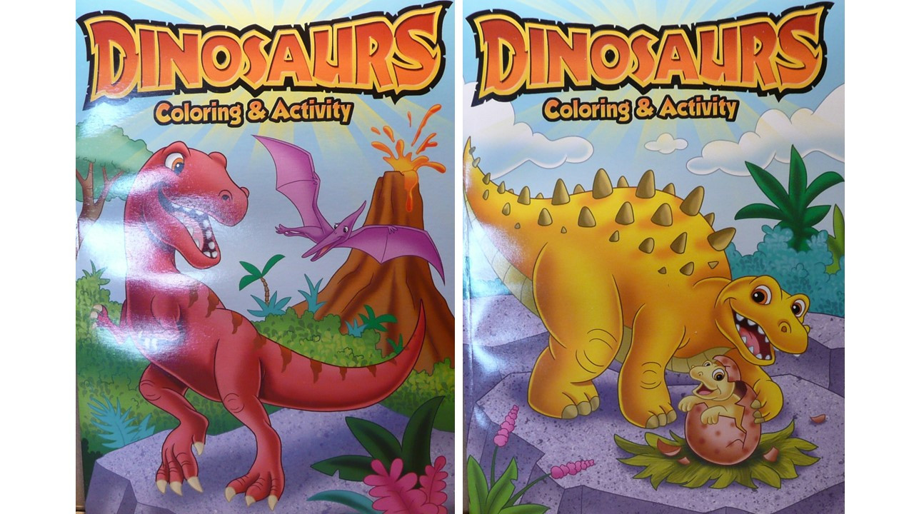 Jumbo Dinosaur Coloring Activity Books For Children