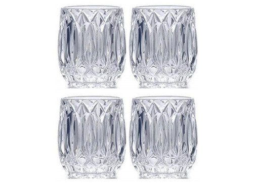 Carrick Set of 4 Double Old Fashioned Whiskey Glasses – Mikasa