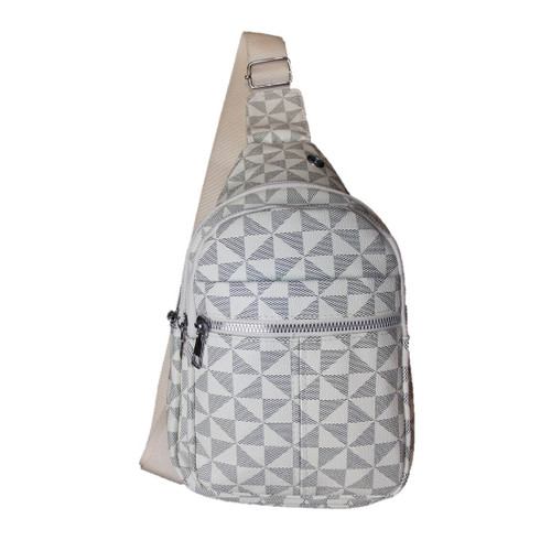 White-Crossbody-Bag-Geometric-Print-Zip-Compartments-Hidden-Pocket
