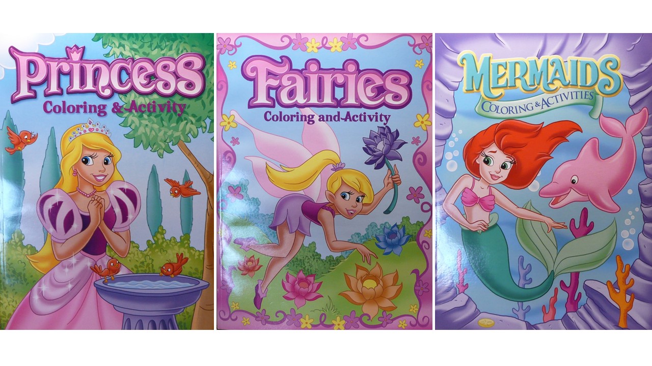 Bangkit Jumbo Fairies / Mermaids Coloring & Activity Book Case of 48