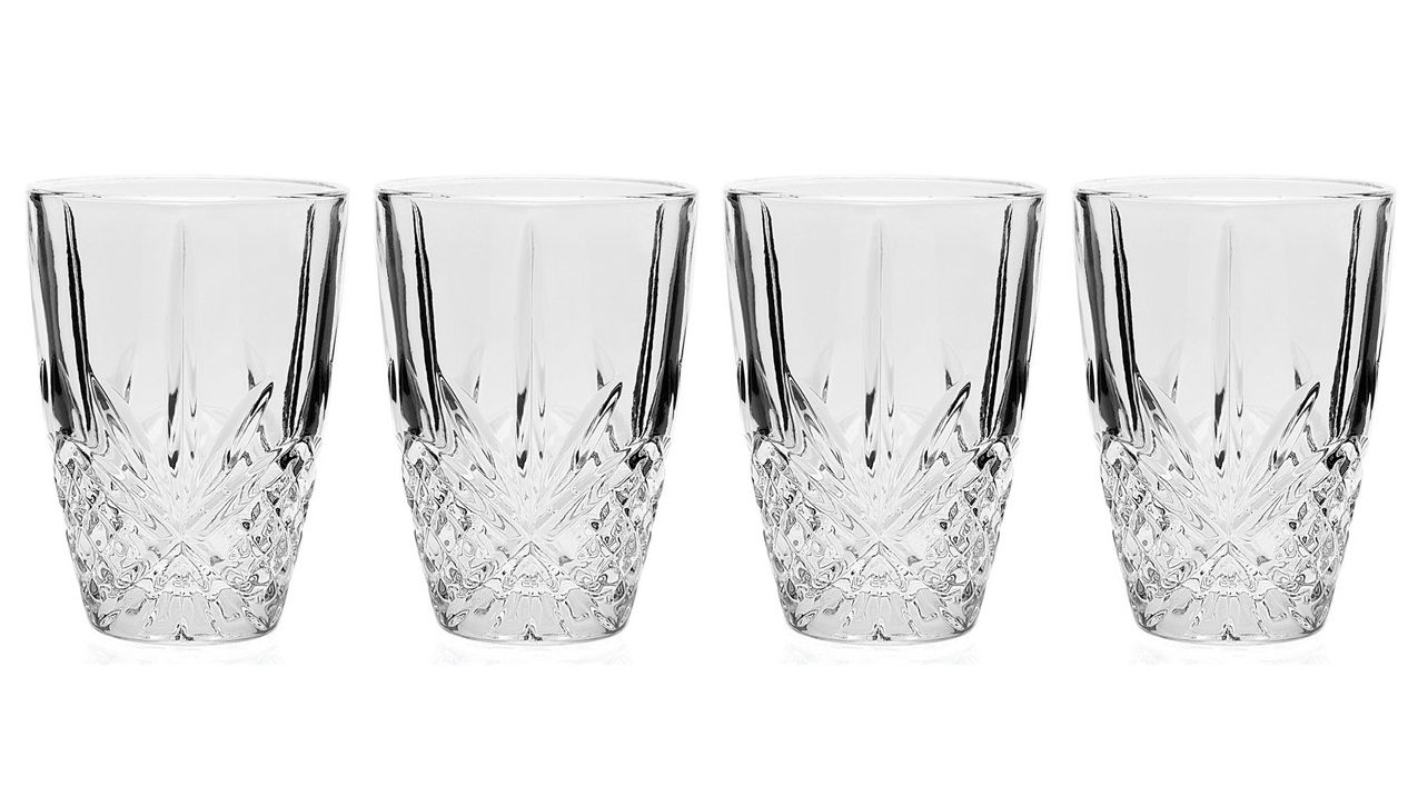 Dublin Crystal Juice Glass Set of 4 Godinger