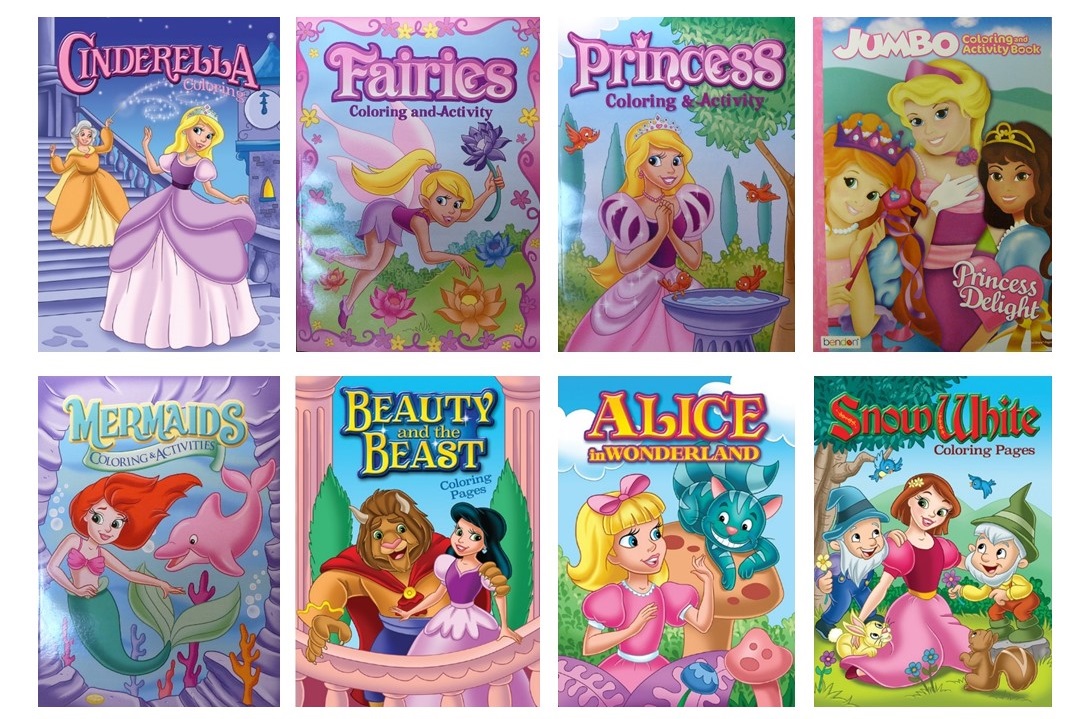 Princess Jumbo Coloring & Activity Pagescoloring Book 96 Pages 