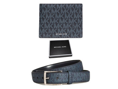 Wallet and belt set for men clearance