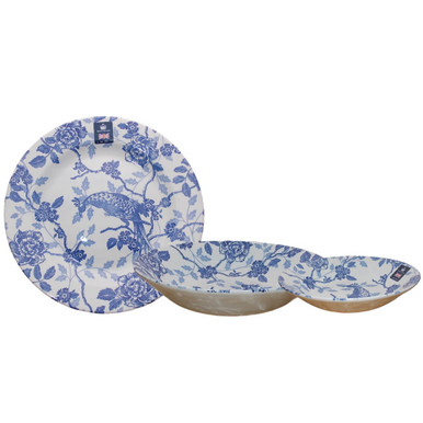 English Pottery Blue Peacock Dinnerware Set Royal Wessex