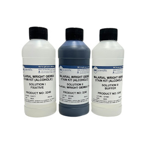 Malarial Wright Giemsa Stain Kit (3 x 250mL)