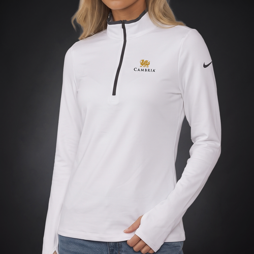 Nike Victory Women's 1/2 Zip Cover-Up - White