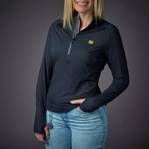 Levelwear Motion Women's Kinetic 1/4 Zip - Black