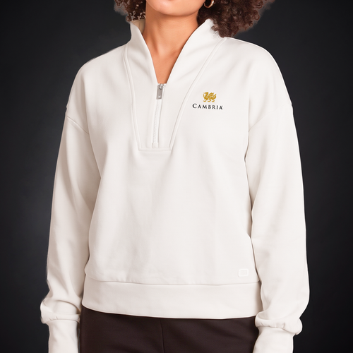 OGIO Momentum Women's 1/4 Zip Pullover - White