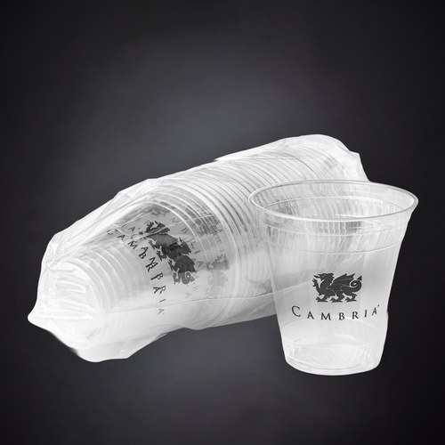 C+F logo 9oz Eco Friendly Plastic Cup (Pack of 25)