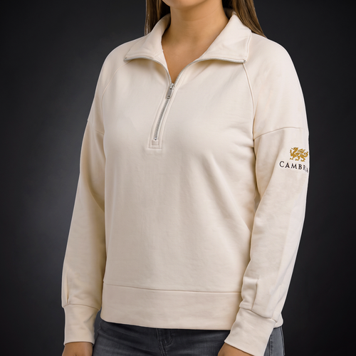 OGIO Women’s Luuma 1/2-Zip - Ivory