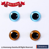 (ME-001)Eyechip: Light Blue & Brown