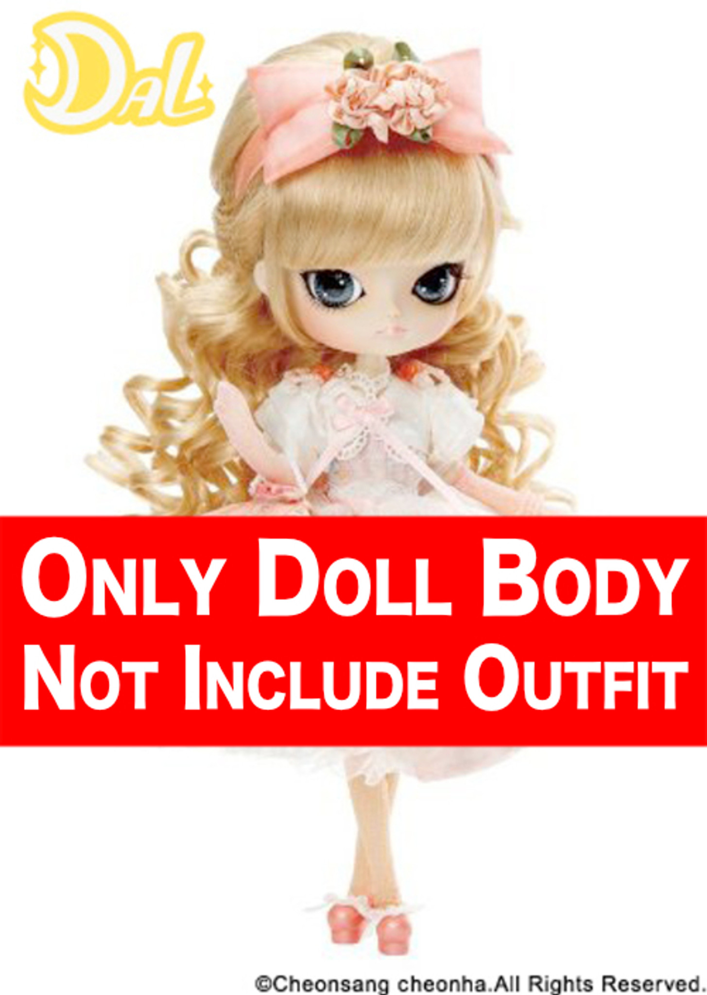 Factory sale / Sakura **Hair is messy** **Only Doll (Include Head & Wig &  Body& eye) No outfit